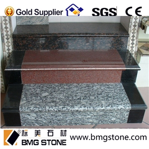 Dark Grey Sesame G654 Granite Stone Stairs Step