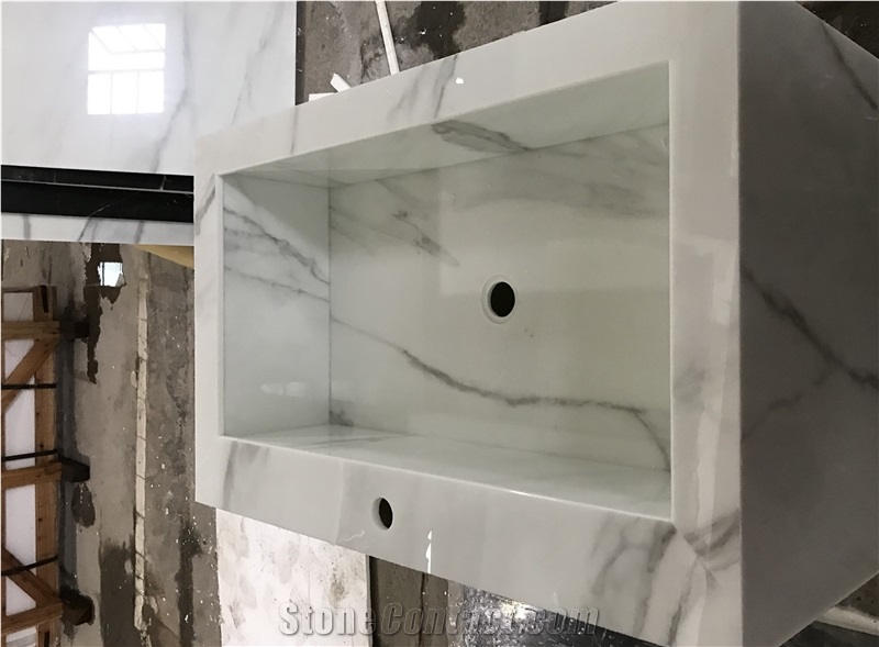 Elgant Calacatta Nano Glass Stone Sinks,Wash Basin
