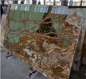 Green Onyx Slabs Of Iran