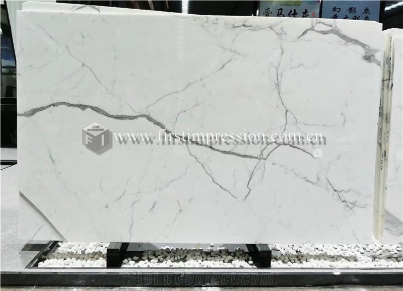Luxury Italy Marble Calacatta Gold Slabs for Wall