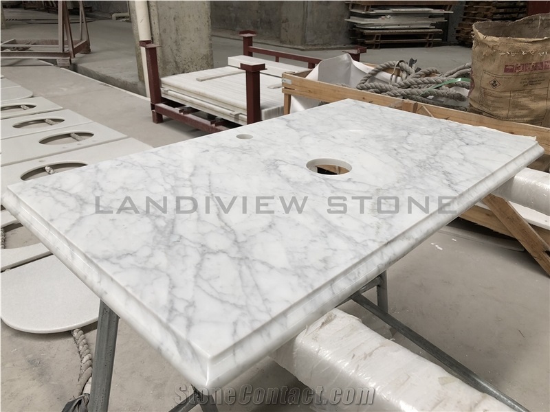 Bianco Carrara Marble Vanity Tops