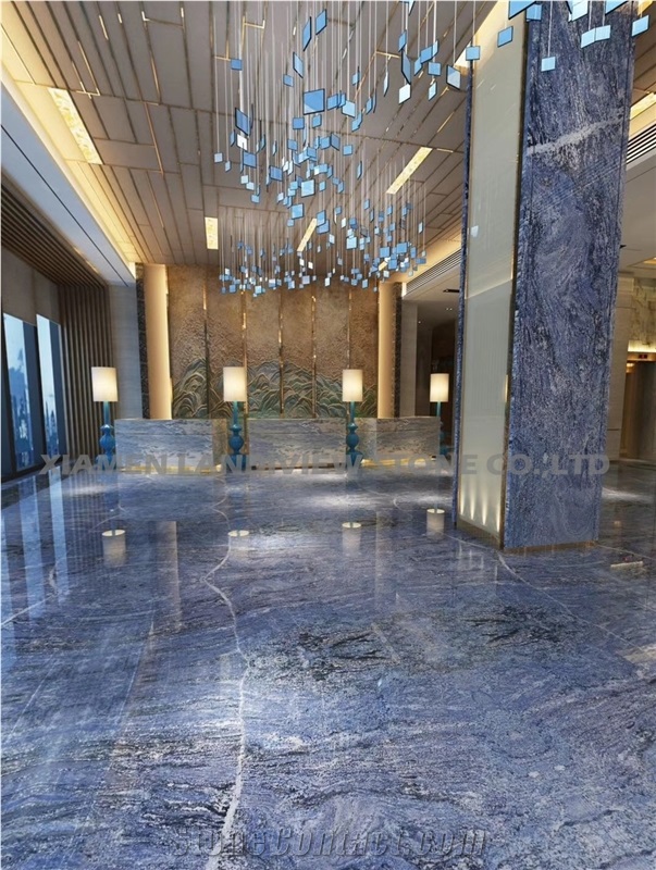 Blue Granite Hotel Floor Stone New Azul Bahia