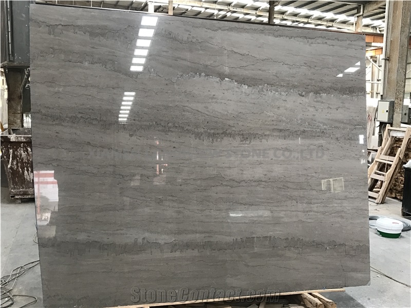 Classic Grey Wooden Crimea Marble Wall Cladding