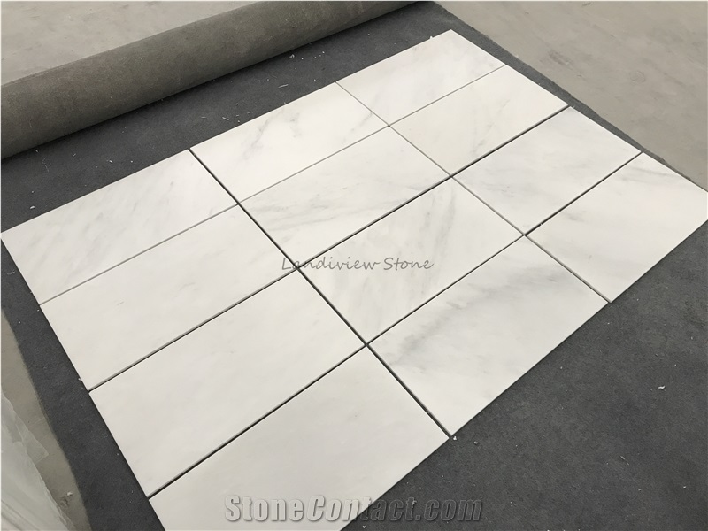 Oriental Eastern White Marble Slabs Tiles Flooring
