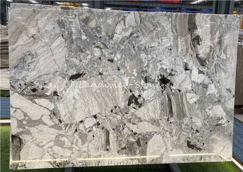 Pandora White Marble Grain Fossil Grey Marble