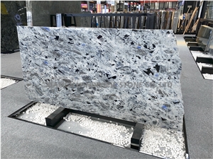 Prefab Countertop Luxury Labradorite White Granite
