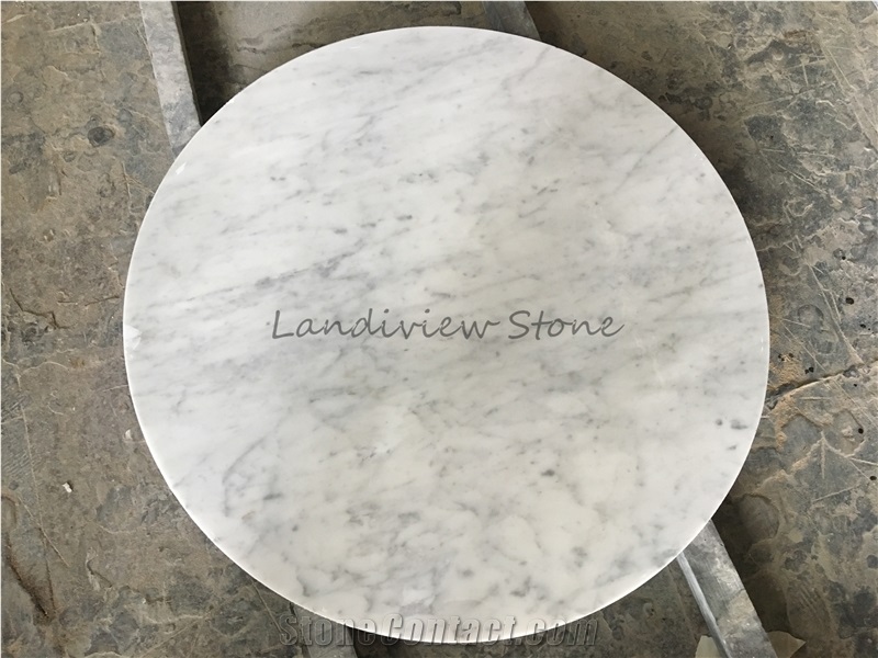 White Bianco Carrara Cd Marble Table Top
