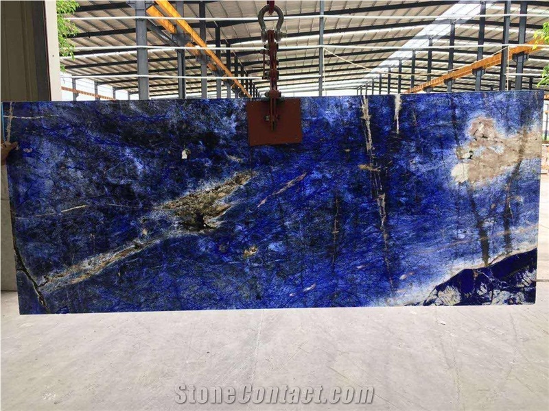Cloisonn Blue Marble Azul Bahia Quartzite Slabs