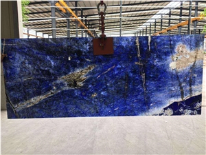 Cloisonn Blue Marble Azul Bahia Quartzite Slabs