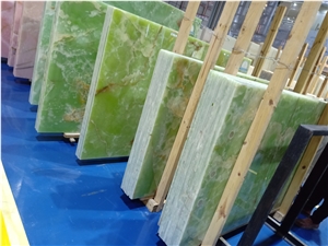 Iran Light Green Jade Onyx Wall Panels Tiles