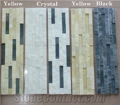 Mixed Color Ledge Stone Panel Wall Cladding