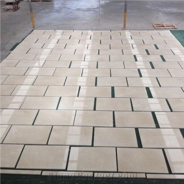 Cheap 3cm Crema Marfil Tiles for Outside Facade