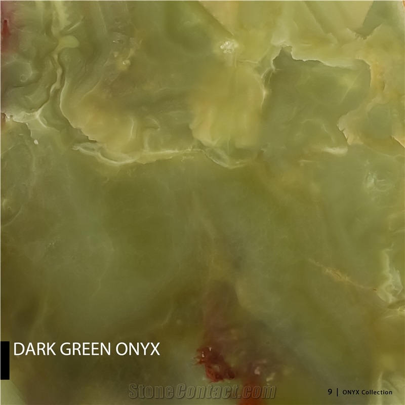 Dark Green Onyx Slabs