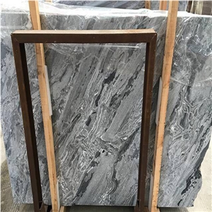 Polished Silver Waves Marble Slabs