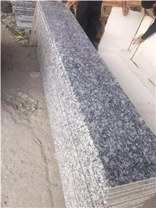 Polished Spray White Granite Stairs