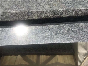 Polished White Wave Granite Stairs