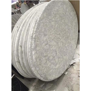 White Marble Oval Coffee Table Tops