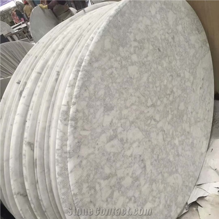 White Marble Oval Coffee Table Tops