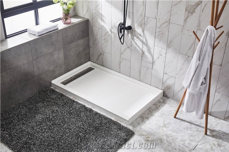 Hotel Bath Shower Tray Bases by Marble Powder
