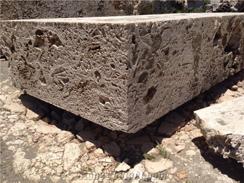 Classic Coral Stone Blocks for Landscaping Pier Harbor