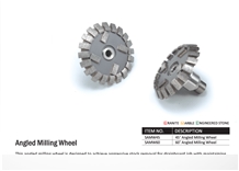 Cnc Angled Milling Wheel