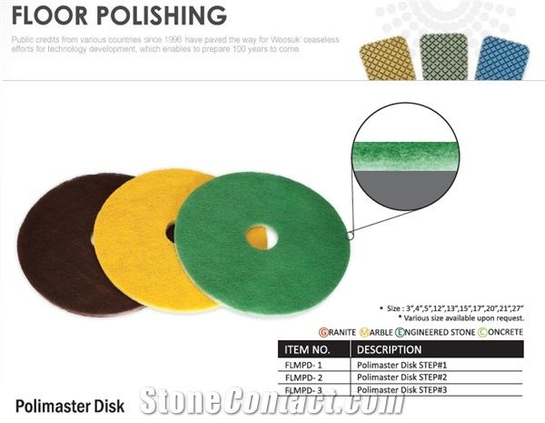 Flexible Polimaster Disk Floor Polishing Pads