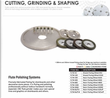 Flute Polishing Systems for Marble, Granite, Engineered Stone
