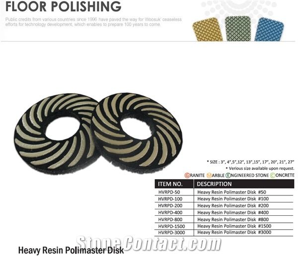 Heavy Resin Polimaster Disk for Floor Polishing