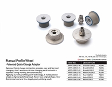 Manual Profile Wheel-Patented Quick Change Adaptor