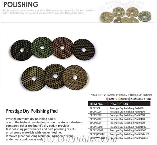 Prestige Dry Polishing Pad