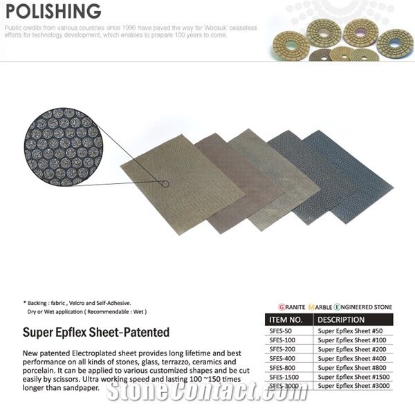 Super Epflex Electroplated Polishing Sheet-Patented