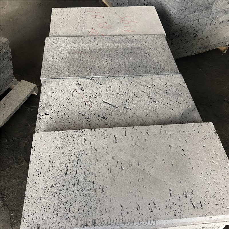 Natural Grey Basalt Stone Floor Tile