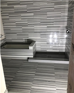Striato Olimpico Marble Bathroom Design