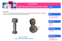 Cnc Tool for Executing Solid Pieces Sinks