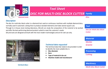 Multi-Disc for Block Cutter Machine