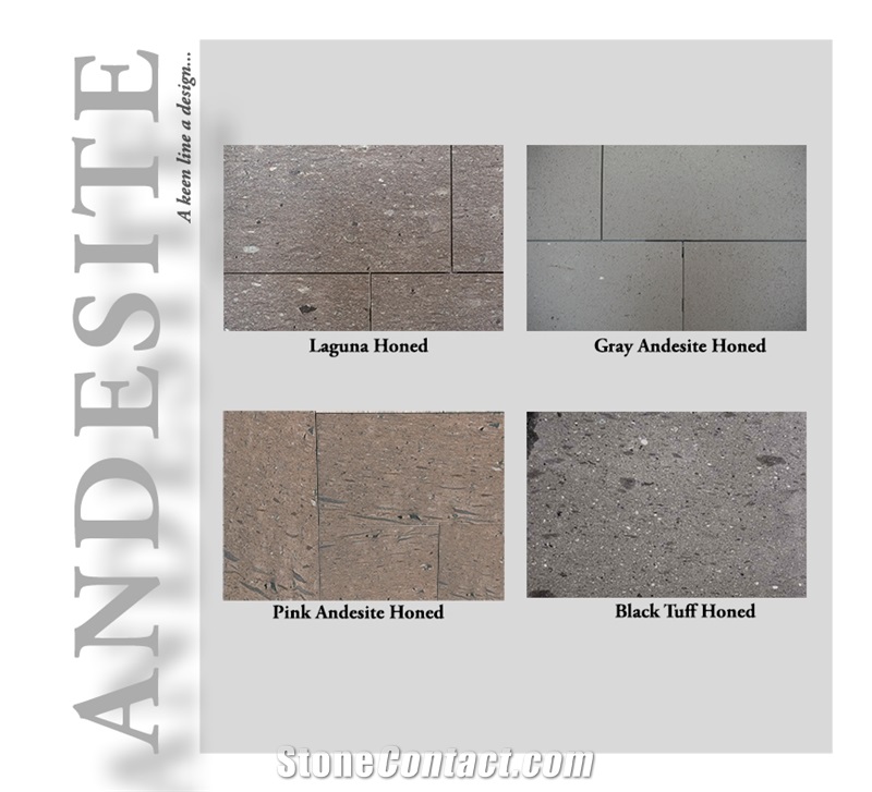 Andesite Slabs & Tiles, Turkey Grey Andesite from Turkey - StoneContact.com