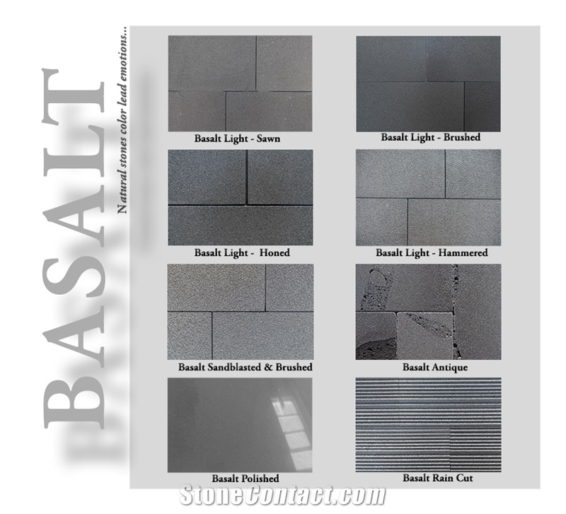 Basalt Slabs & Tiles, Turkey Black Basalt