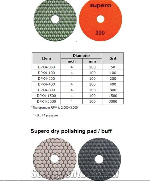Supero Dry Polishing Pad