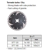 Tornado Turbo Dry Fast Cutting Blade for Granite