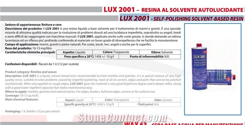 B-Chem Lux 2001-Self-Polishing Solvent-Based Resin