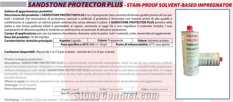 B-Chem Sandstone Protector - Stain-Proof Impregnator for Marbles, Granites and Natural Stones