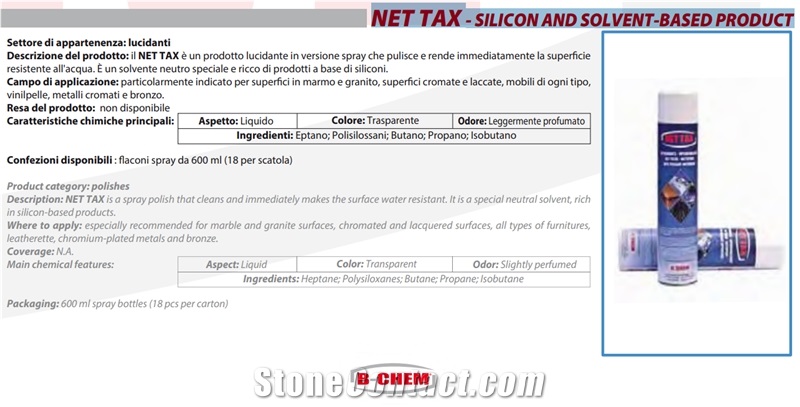 Net Tax - Silicon and Solvent-Based Product