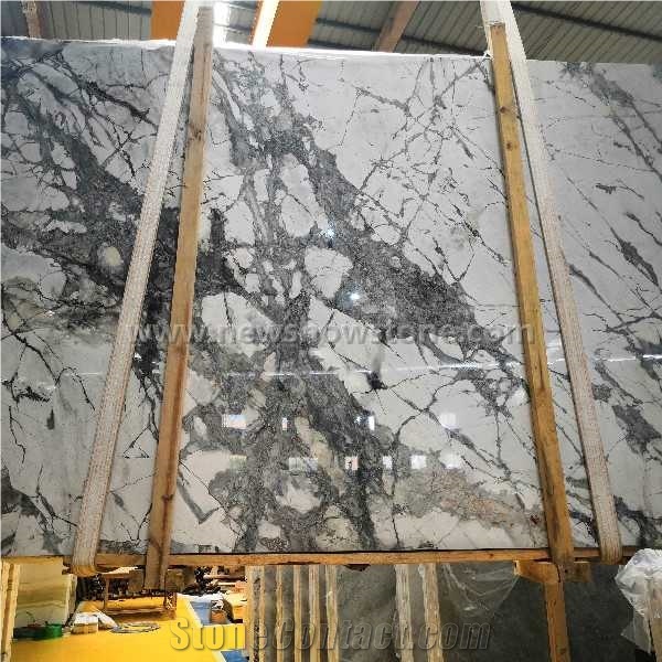 High Quality Polished Invisible Blue Marble Stone
