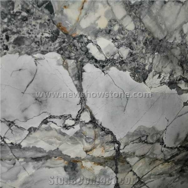 Invisible Blue Marble Big Slabs with Grey Veins
