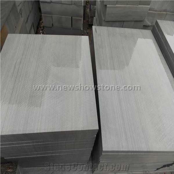 Stable Veins Of Grey Wood Grain Marble Tiles