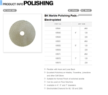 Bk Marble Polishing Pads-Electroplated