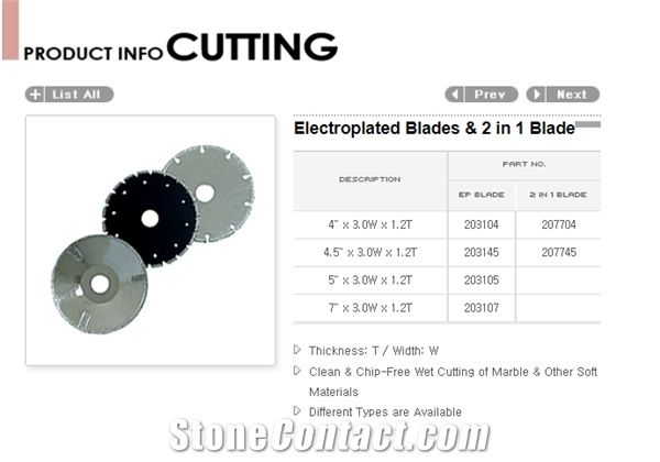 Electroplated Blades - 2 in 1 Blade