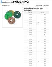 Straight Edge Polishing Discs