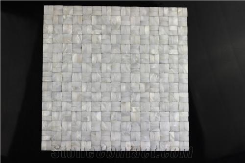 3dwhite Fresh Water Shell Mosaic Tile Msw1021