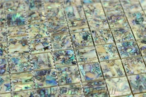 Blue Abalone Shell Mosaic Tiles Ms1001